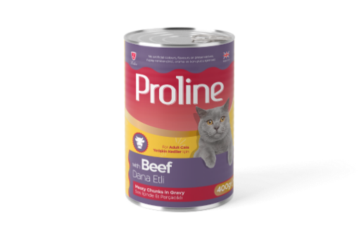 PROLINE KEDI KONS. 400 GR BIFTEKLI SOSLU*12 PRK252 resmi