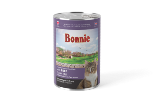BONNİE KEDİ KONSERVESİ 400GR DANA ETLİ SOSLU resmi