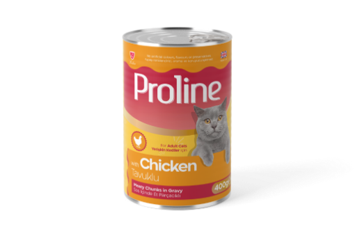 PROLINE KEDI KONS. 400 GR TAVUKLU SOSLU*12 PRK251 resmi