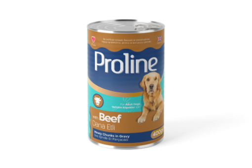 PROLİNE KÖPEK KONSERVESİ 400 GR BİFTEKLİ SOSLU resmi