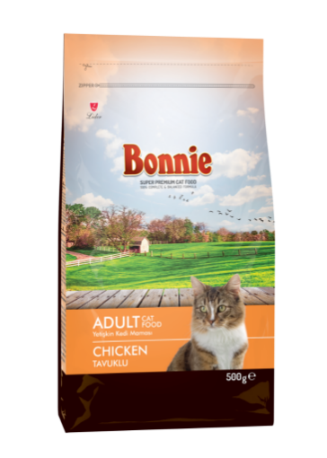 BONNİE KEDİ MAMASI 500 GR TAVUK ETLİ resmi