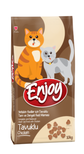 ENJOY KEDİ MAMASI 10 KG TAVUK ETLİ resmi