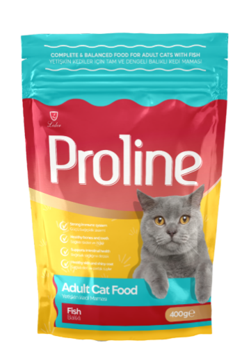 PROLİNE KEDİ MAMASI 400 GR BALIKLI resmi