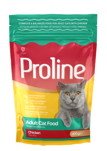 PROLİNE KEDİ MAMASI 400 GR TAVUK ETLİ resmi