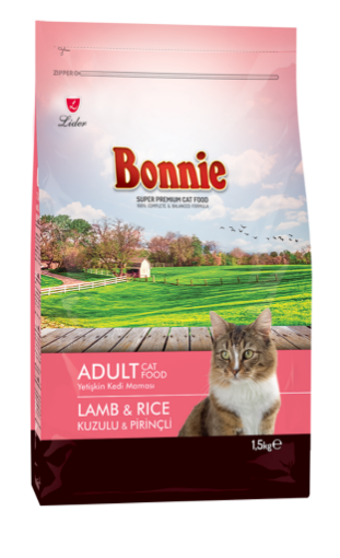 BONNIE KEDİ MAMASI 1,5 KG KUZULU resmi