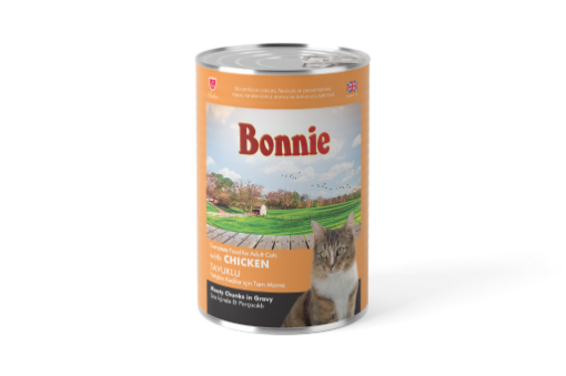BONNIE KEDI KONS. 400GR TAVUKLU SOSLU*12 BNK058 resmi