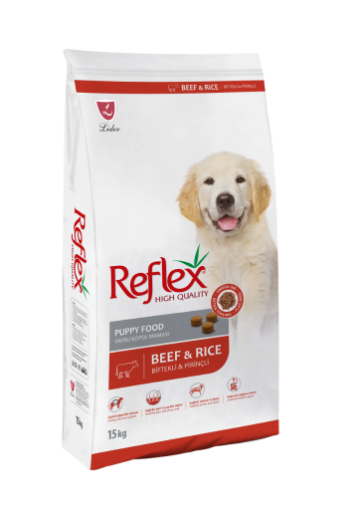 REFLEX KÖPEK MAMASI 15 KG YAVRU BİFTEKLİ *RFL105 resmi
