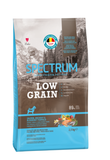 SPECTRUM LOW GRAIN KÖPEK MAMASI 2,5 KG MINI IRK SOMON & HAMSİ & YABAN MERSİNİ *SPL003 resmi