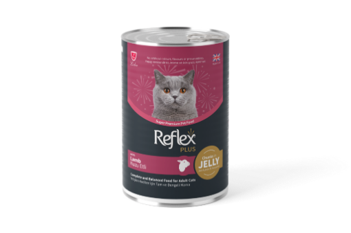 REFLEX KEDİ KONSERVESİ 400GR SOSLU KUZU ETLİ resmi