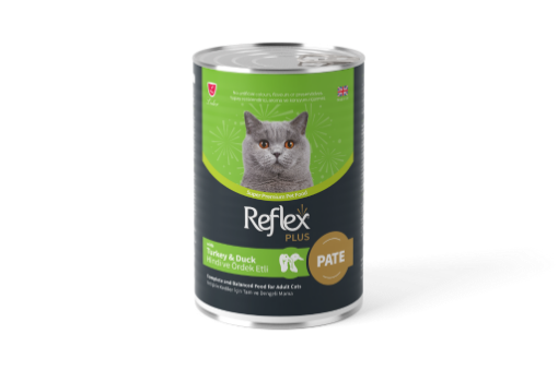 REFLEX KEDİ KONSERVESİ 395GR PATE HİNDİ ÖRDEKLİ resmi