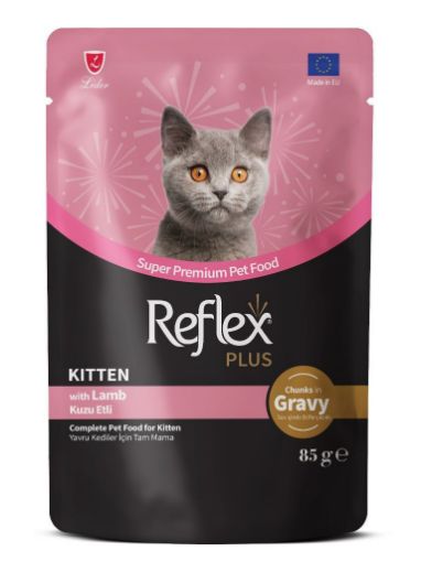REFLEX POUCH KEDİ 85 GR YAVRU KUZU ETLİ resmi