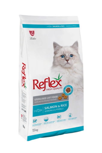 REFLEX KEDİ MAMASI 15 KG KISIRLAŞTIRILMIŞ SOMON PİRİNÇ
 resmi