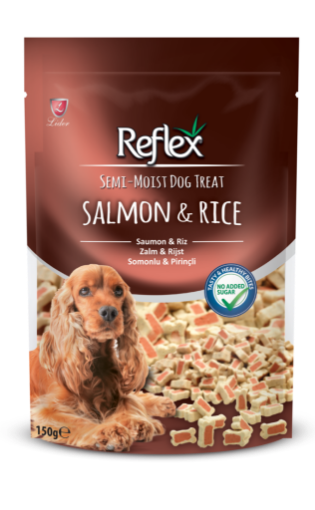 REFLEX KÖPEK ÖDÜL 150GR SOMON PİRİNÇ TREATS resmi
