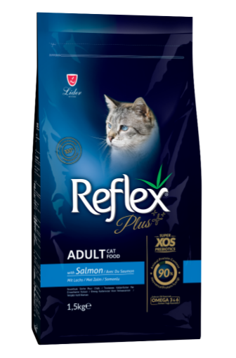 REFLEX PLUS KEDİ MAMASI 1,5 KG SOMONLU resmi