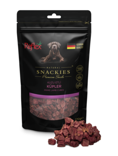 REFLEX SNAC KÖPEK 170GR KUZU ETLİ KÜP resmi
