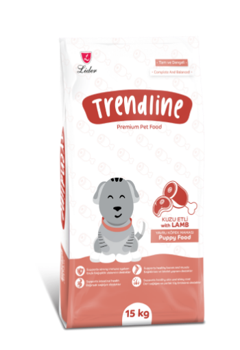 TRENDLINE KÖPEK MAMASI 15 KG YAVRU BİFTEK & PİRİNÇ *15 TRE103 resmi