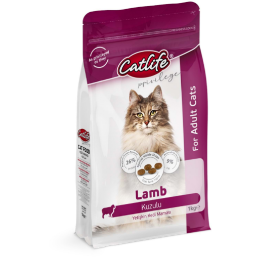 CATLIFE KEDİ MAMASI 1 KG KUZU ETLİ *CLFD11 resmi