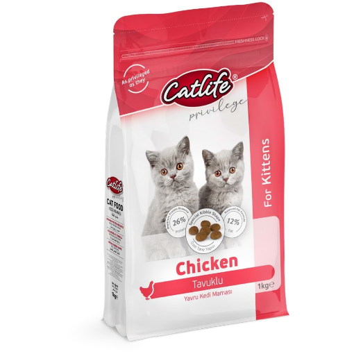 CATLIFE KEDİ MAMASI 1 KG YAVRU TAVUK ETLİ resmi