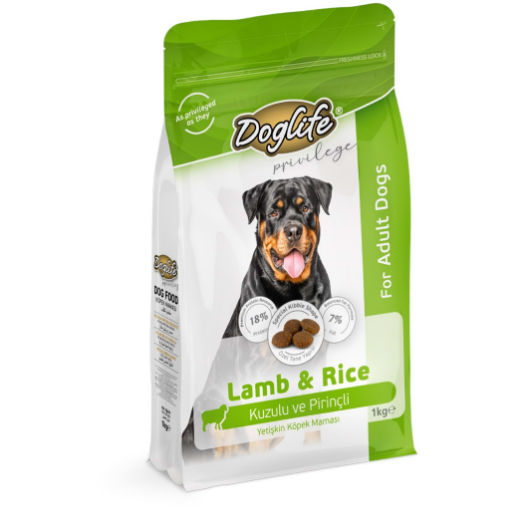 DOGLIFE KÖPEK MAMASI 1 KG KUZU ETLİ *DLFD05 resmi