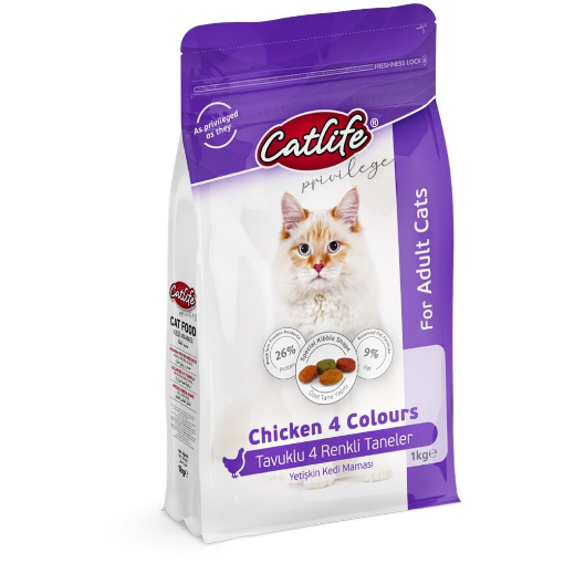 CATLIFE KEDİ MAMASI 1 KG RENKLİ resmi