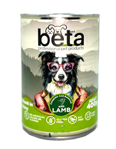 BETA KÖPEK KONSERVESİ 400 GR KUZULU resmi