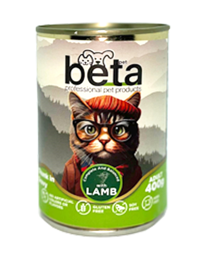 BETA KEDİ KONSERVESİ 400 GR KUZULU resmi