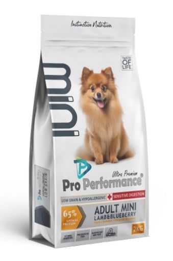 PRO PERFORMANCE KÖPEK MAMASI 2 KG YETİŞKİN MİNİ IRK KUZU  YABAN MERSİNİ resmi