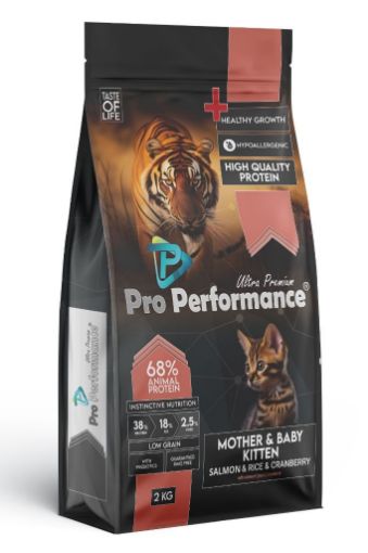 PRO PERFORMANCE KEDİ MAMASI 2 KG ANNE & YAVRU SOMON & PİRİNÇ resmi