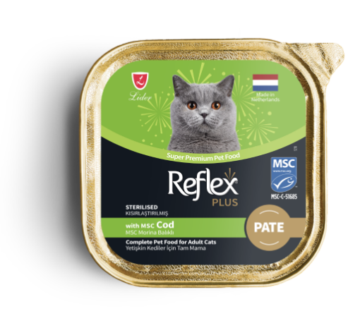 REFLEX FOLYO KEDİ 85GR KISIRLAŞTIRILMIŞ MORINA BALIKLI resmi