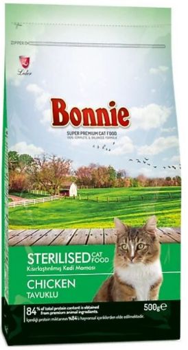 BONNİE KEDİ MAMASI 500 GR KISIRLAŞTIRILMIŞ TAVUK ETLİ resmi