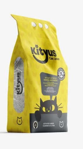 KİTYUS AKTIF KARBONLU BENTONİT KEDİ KUMU 5KG resmi