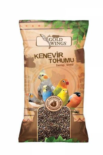 GOLD WİNGS  KENEVI TOHUMLU KUŞ YEMİ 200GR resmi