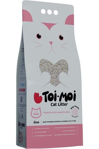 TOİ MOİ KEDİ KUMU 10 KG BENTONİT BEBEK PUDRASI resmi