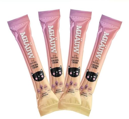 MHAUW TEKLİ MULTİVİTAMİNLİ KREMA KEDİ ÖDDÜL MAMASI 15GR
 resmi