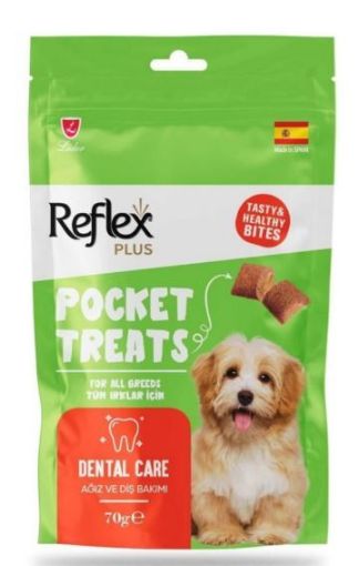 REFLEX POCKETS TREATS AĞIZ DİŞ SAĞLIĞI İÇİN KÖPEK ÖDÜL MAMASI 70GR
 resmi