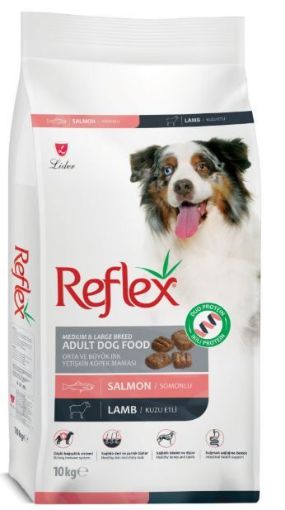 REFLEX SOMONLU KUZULU ORTA BÜYÜK IRK KÖPEK MAMASI 10KG
 resmi