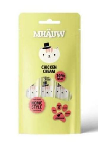 MHAUW KEDİ KREMA 4X15GR TAVUKLU resmi
