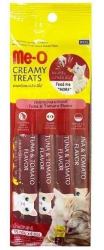 ME-O KREMA KEDİ ÖDÜL MAMASI 60GR TON BALIKLI DOMATESLİ resmi