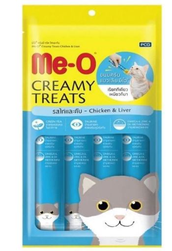 ME-O KREMA KEDİ ÖDÜL MAMASI 60GR TAVUKLU CİĞERLİ resmi