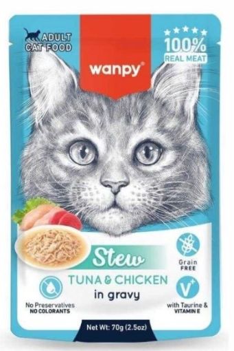 WANPY KEDİ POUCH 70GR TON BALIK TAVUKLU resmi