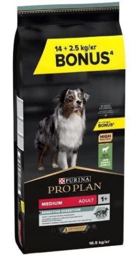 PRO PLAN KÖPEK MAMASI 14+2,5 KG KUZU ETLİ ORTA  IRK resmi